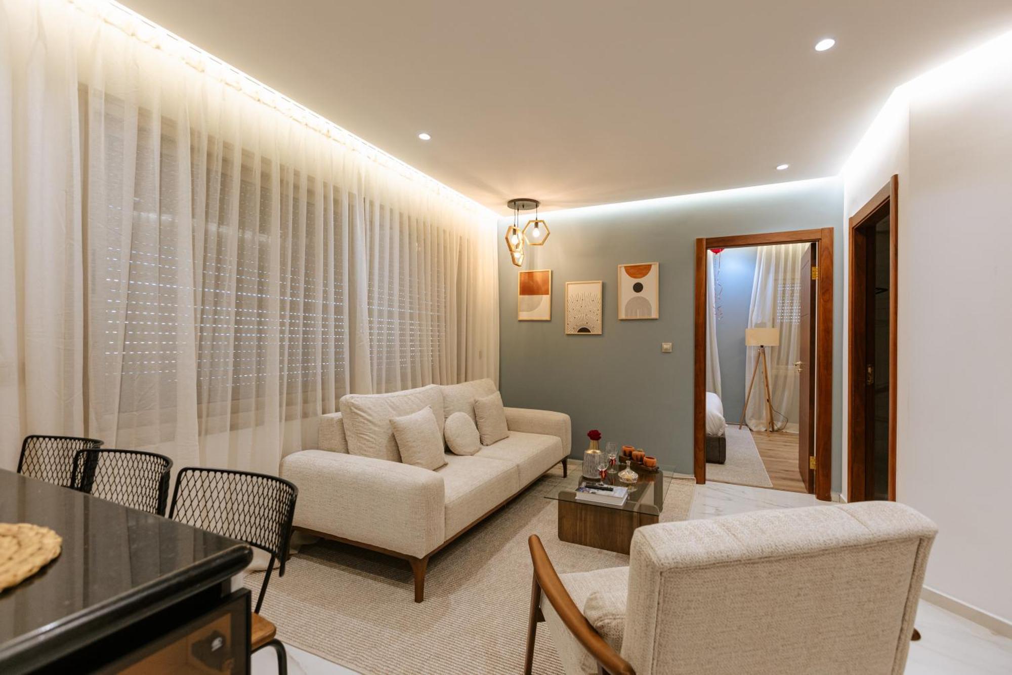 Marina View Residence Luxurious Studio Retreat With Stunning Ocean Views 1 Double Bedroom, 1 Convertible Couch タンジェ エクステリア 写真
